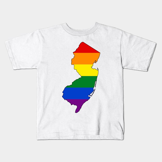 New Jersey Pride! Kids T-Shirt by somekindofguru